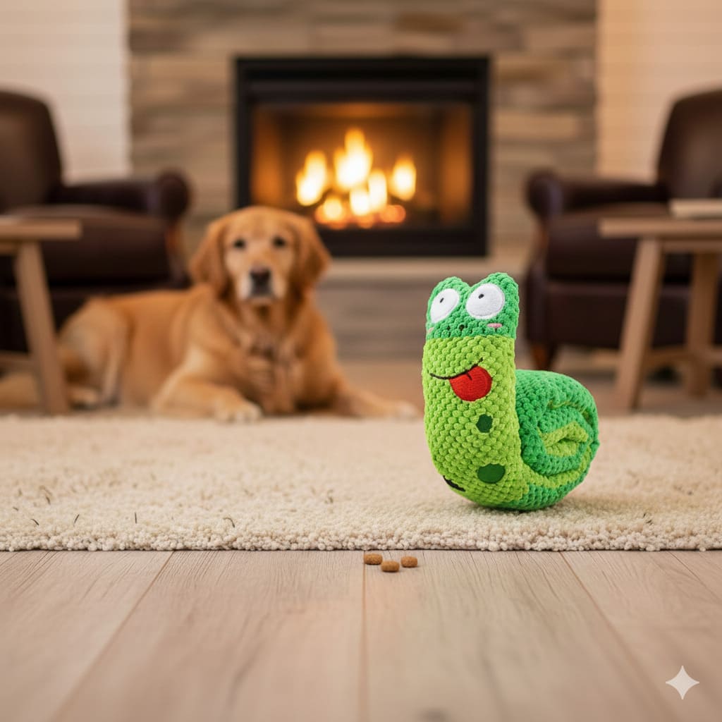 Squeaky Hide-a-Treat Caterpillar