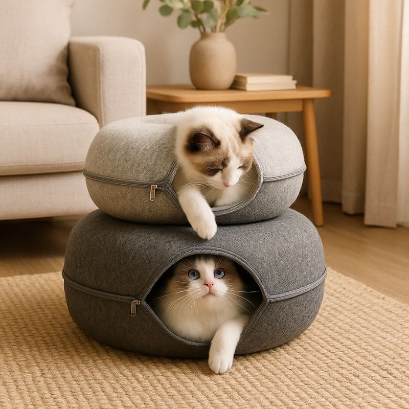 Donut Tunnel Toy - Cat Cave